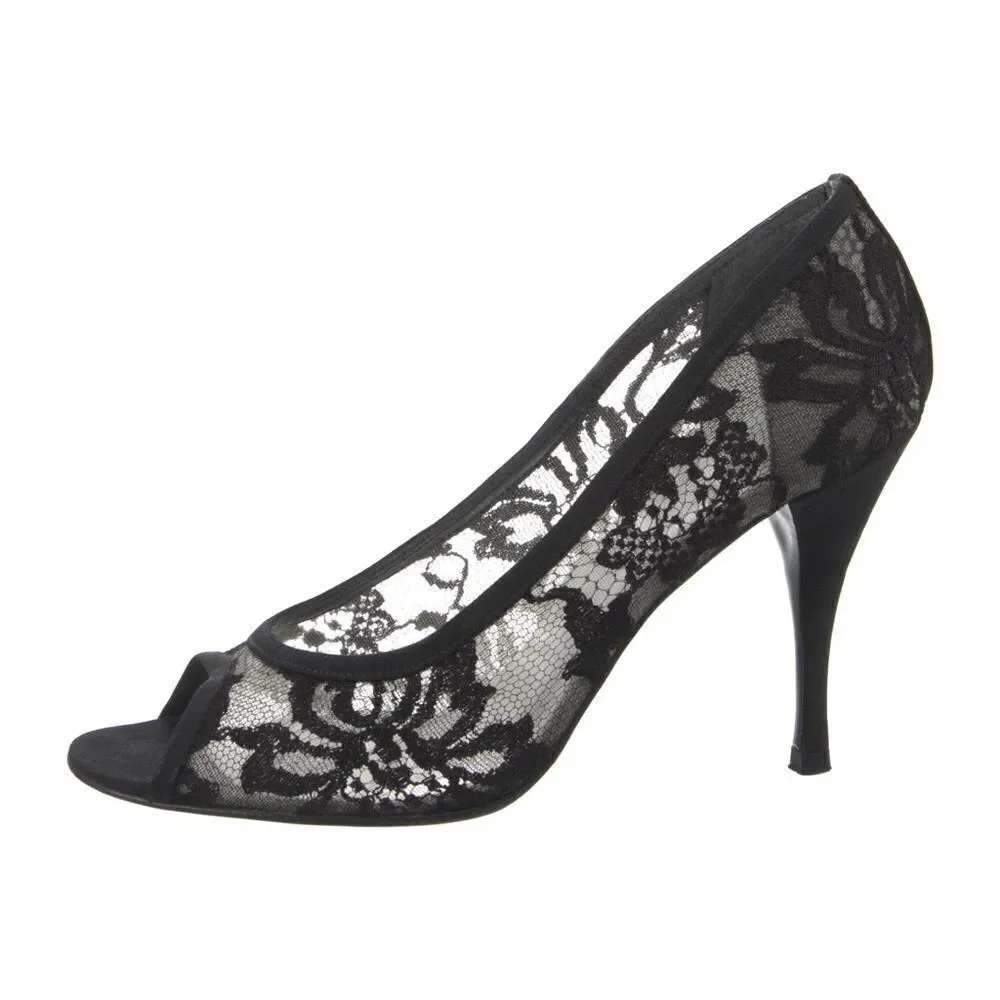 Kelly &‎ Katie Lace Peep Toe Heels Size 10 B-24